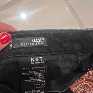 Kut from the Kloth Kelsey Black Ankle Flare Jeans